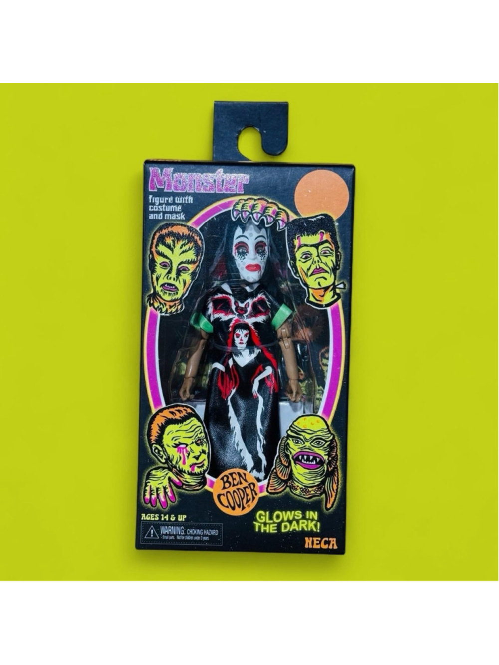 NECA Ben Cooper Vampire Girl Glow in the Dark Monster Figure GITD 5.5” NIB